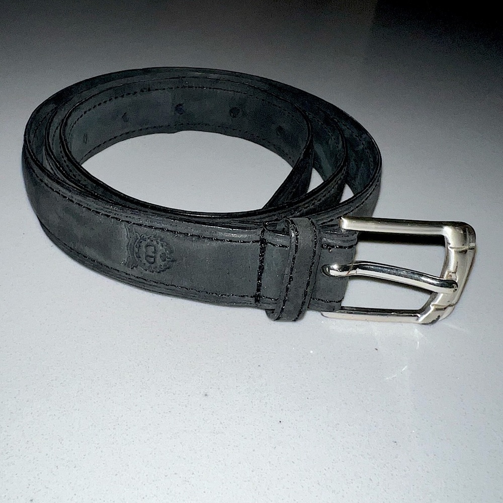 Vintage Christian Dior Casual Full Grain Leather Belt Size 34
